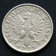 1 Złoty 1925 rok Polska (Żniwiarka) z kropką - kropka