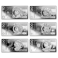 Polskie banknoty obiegowe - zestaw w srebrze