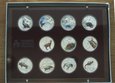 zestaw numizmatów zwierzęta 11 szt