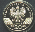 20 zł Żółw Błotny 2002 r.