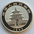 5 YUAN CHINY PANDA 1993 - 0,5 OZ srebro