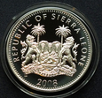 10 Dollars 2008 'Happy Easter' Sierra Leone - srebro