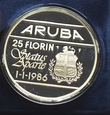 25 florin Aruba 1986