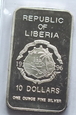 10 dolarów Liberia Hong Kong returns to China - ALEGAN