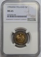 5 ZŁOTYCH 1996 NGC MS65