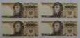 ZESTAW 4 BANKNOTÓW 500 ZŁ T. KOŚCIUSZKO 1982 - ST. 1/1-