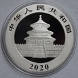 CHINY - 10 YUAN 2020 - PANDA WIELKA - ZŁOCONA