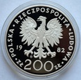200 ZŁ JAN PAWEŁ II 1982 - STEMPEL LUSTRZANY
