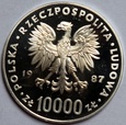 10000 ZŁ JAN PAWEŁ II 1987 - ST. LUSTRZANY