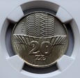 20 ZŁ WIEŻOWIEC I KŁOSY 1973 PRÓBA NGC MS66 - IDEALNA