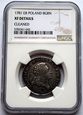 2 ZŁ/ 8 GR. PONIATOWSKI 1781 E.B. - NGC XF DETAILS 