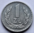 1 ZŁOTY 1969 - ODWROTKA 