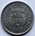 1 ZŁOTY 1969 - ODWROTKA 