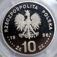 10 ZŁ ZYGMUNT II AUGUST 1996 POPIERSIE - PCGS PR69