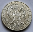 10 ZŁ GŁOWA KOBIETY 1932 (G9)