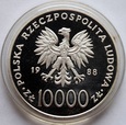 10000 ZŁ JAN PAWEŁ II - X LAT PONTYFIKATU 1988