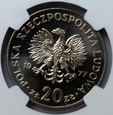 20 ZŁ MARCELI NOWOTKO 1977 NGC MS65