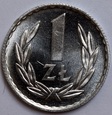 1 ZŁOTY 1975 ZE ZNAKIEM MENNICY - ST. 1/1-