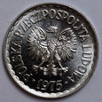 1 ZŁOTY 1975 ZE ZNAKIEM MENNICY - ST. 1/1-