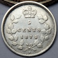 KANADA - 5 CENTS 1872 H - RZADKA