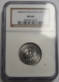 1 ZŁOTY 1986 NGC MS66