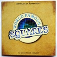 ZESTAW 4 MONET 1 DOLLAR 2013 WORLD FAMOUS SQUARES