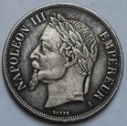 KOPIA MONETY 5 FRANKÓW 1864 NAPOLEON III