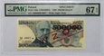 500000 ZŁ HENRYK SIENKIEWICZ 1990 SER. A WZÓR - PMG 67 EPQ