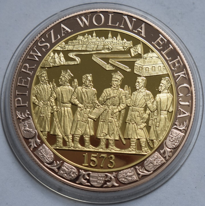 MEDAL - PIERWSZA WOLNA ELEKCJA 1573 - BÓG HONOR OJCZYZNA - Numimarket.pl