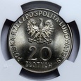 20 ZŁ MARIA KONOPNICKA 1978 NGC MS66