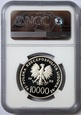 10000 ZŁ X LAT PONTYFIKATU - JAN PAWEŁ II 1988 NGC PF68