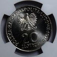 20 ZŁ INTERKOSMOS 1978 NGC MS65 PROOF