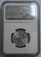 1 ZŁOTY 1975 BEZ ZNAKU MENNICY NGC MS65