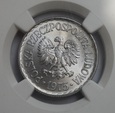 1 ZŁOTY 1975 BEZ ZNAKU MENNICY NGC MS65