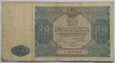 20 ZŁOTYCH 1946 SER. D (B11) - NIEBIESKI KOLOR