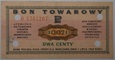 BON TOWAROWY - 2 CENTY 1969 - SKASOWANY