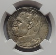 5 ZŁ JÓZEF PIŁSUDSKI 1934 O. STRZELECKI NGC AU53 (E4)