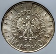 10 ZŁ JÓZEF PIŁSUDSKI 1939 NGC AU58 - STARY SLAB