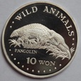 KOREA - 10 WON 2003 - ŁUSKOWIEC INDYJSKI - PANGOLIN