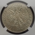 10 ZŁ GŁOWA KOBIETY 1933 NGC MS62