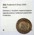 ŚLĄSK - FRYDERYK II - GROSZ 1543