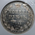 1 RUBEL 1853 GCN AU58