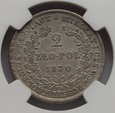 2 ZŁOTE 1830 NGC AU DETAILS