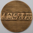 MEDAL TEATR WIELKI W ŁODZI 1967 (Z2)