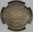 10 ZŁ JÓZEF PIŁSUDSKI 1936 NGC AU53  (E4)