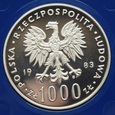 1000 ZŁ JAN PAWEŁ II 1983 LUSTRZANKA