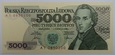 5000 ZŁ FRYDERYK CHOPIN 1986 SER. AY