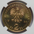 2 ZŁ ZYGMUNT III WAZA 1998 - NGC MS66