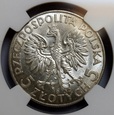 5 ZŁ GŁOWA KOBIETY 1932 NGC AU58