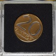ZŁOTE LATA PRL - 20 ZŁOTYCH 1988 - CERTYFIKAT
